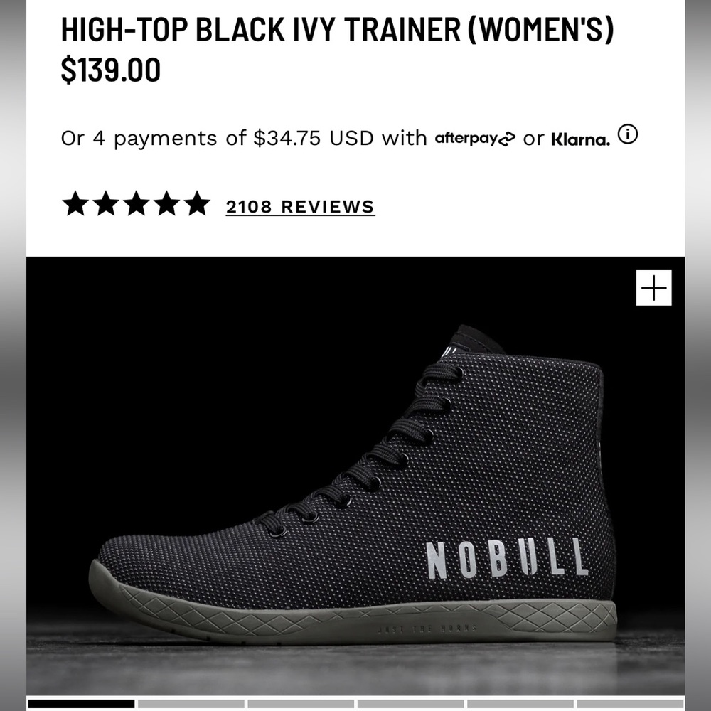 NoBull Black High Top Trainer
